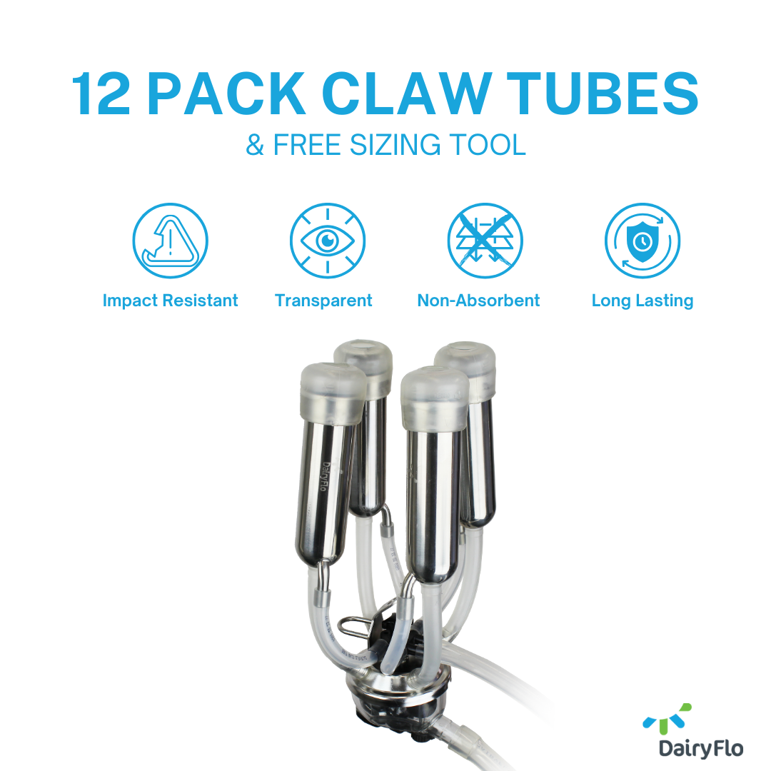 12 Pack of Claw Tubes and Sizing Tool